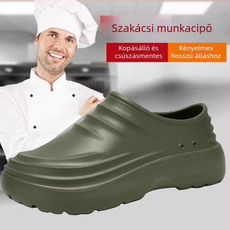 Nagy méretű szakács cipő, uniszex, négy évszakos, vízálló, csúszásmentes és olajálló, szálloda és műhely számára