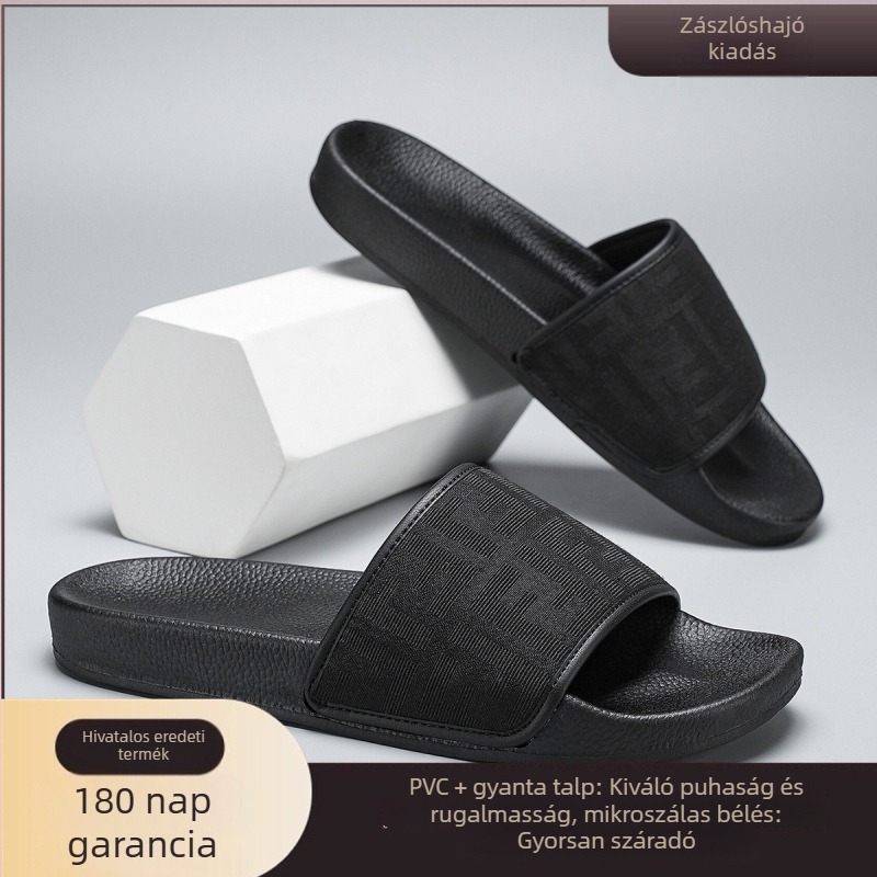 Férfi nyári papucs – könnyű mikroszálas felsőrész, puha talp, strandpapucs