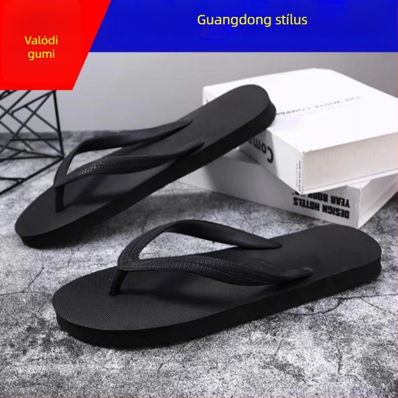 Férfiaknak szóló gumialkflip-flopok vastag talppal, nyitott lábujjakkal, csúszásmentes, strand- és mindennapi használatra