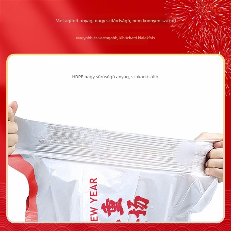 Erősített újrahasználható háztartási szemeteszsákok, hordozhatóak a konyhában és a kollégiumban, nagy tekercs