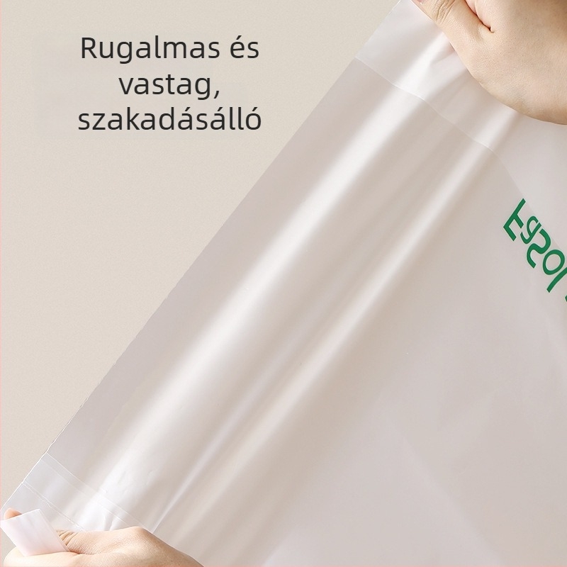 Autóba szánt függőleges kukazsák, vastagított, hordozható, háztartási és kültéri használatra, egyszer használatos műanyag zacskó