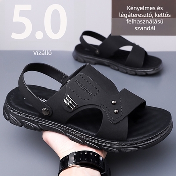 Férfi nyári strandSandálok - vízállóak, csúszásmentes talppal, puha talppal, kopásállóak, kettős funkciójú