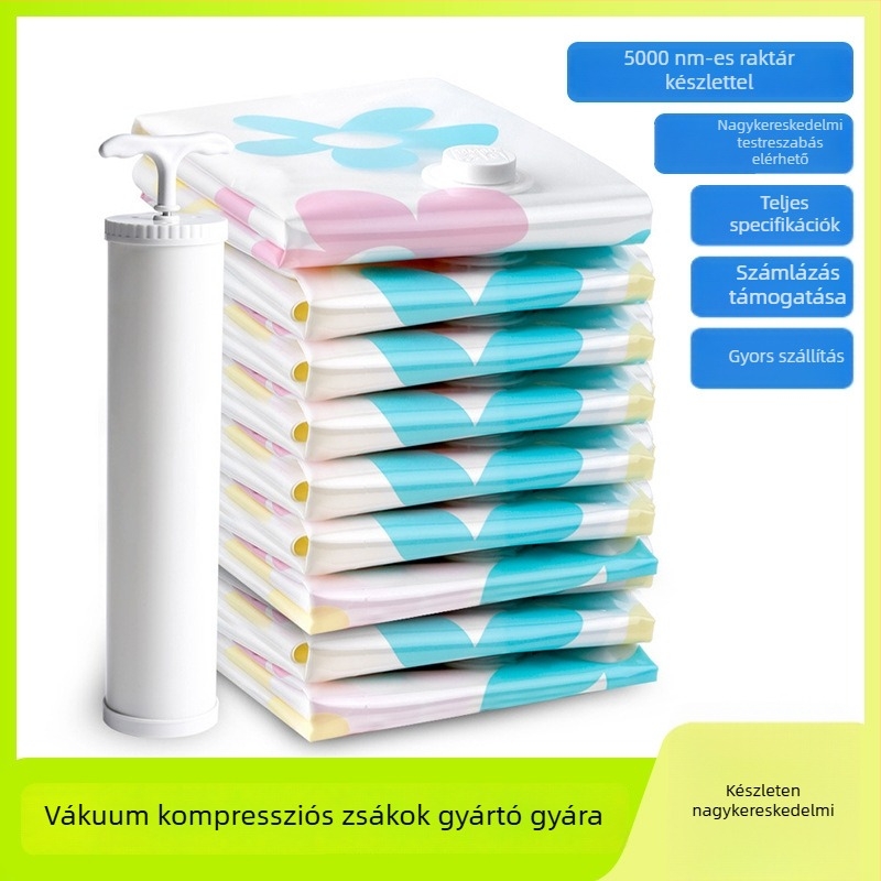 DR.STORAGE Vákuum tárolózsákok down dzsekikhez és pamut takarókhoz, tömörítő zsákok megerősített zárással