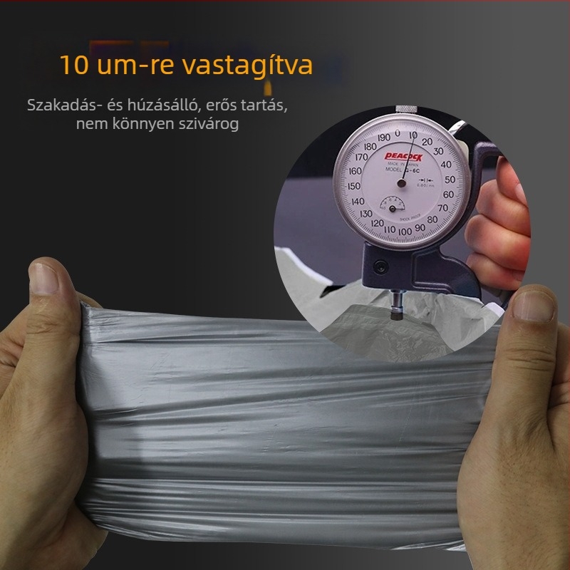 Vastagított szemeteszsák húzózsinórral, szakadásálló, konyha, fürdőszoba és nappali számára