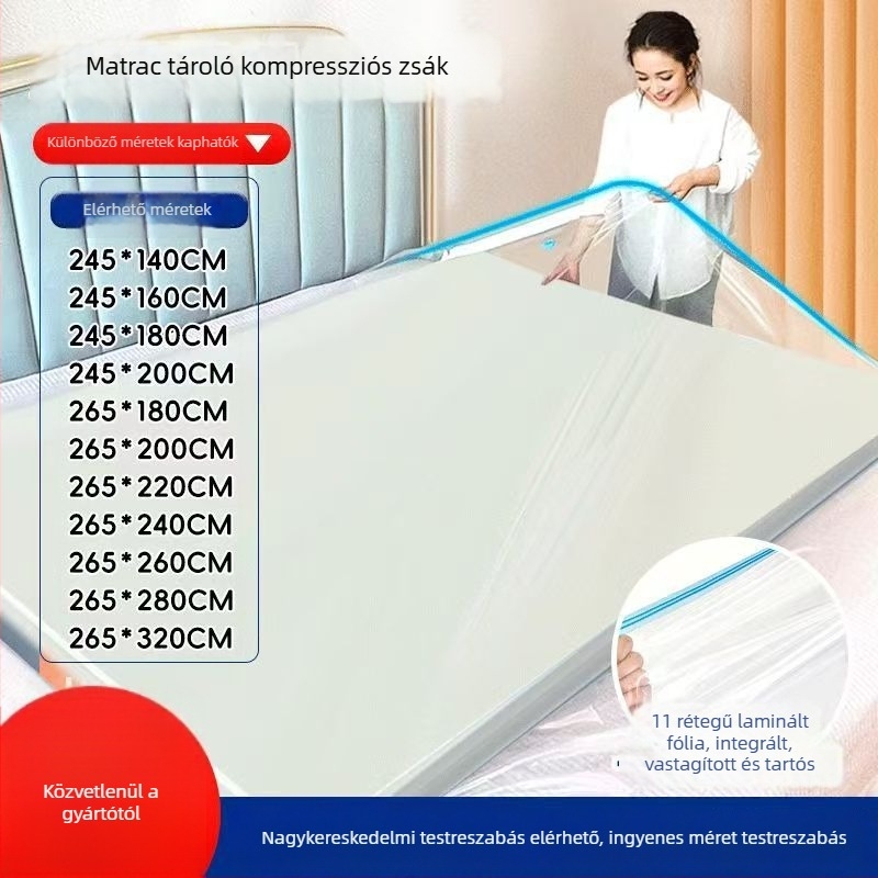 Vákuumos tömítő táska latex matrac és kanapé párna tárolásához