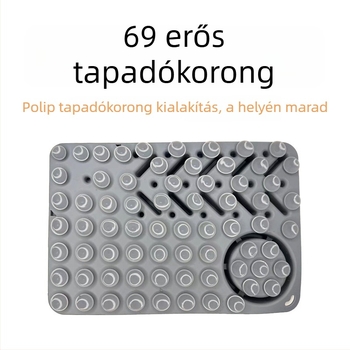 Macska szilikon nyalogató matrac — lassú etetés, anti-tipp tál és szívókorong