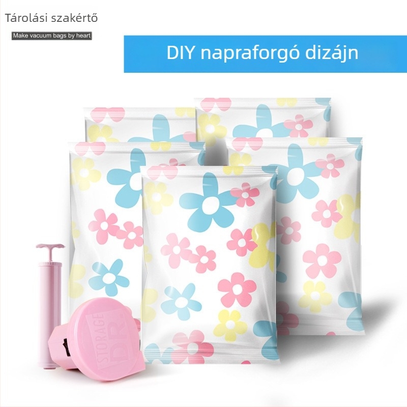 DR.STORAGE Vákuumos tömítő tasak ruházathoz és dunyhához – kézi kompresszió