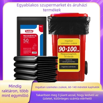 Sodolike Fekete extránagy szemeteszsákok kereskedelmi cateringhez, kültéri használatra