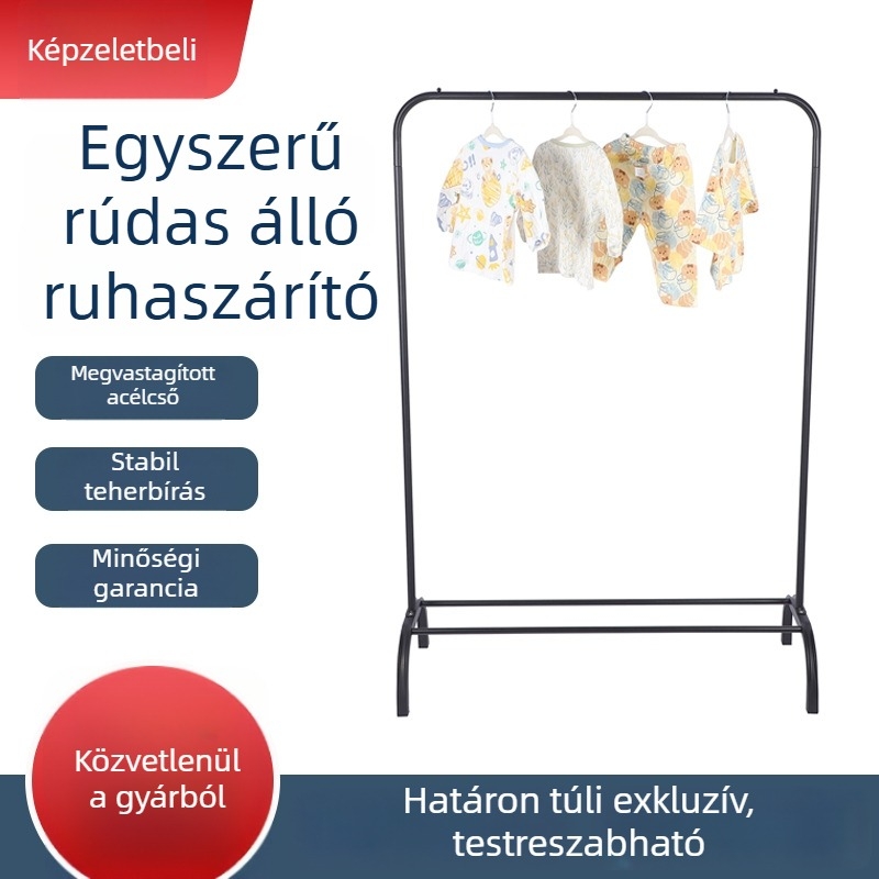 Padlón álló, egyoszlopos ruhaszárító állvány, mobil