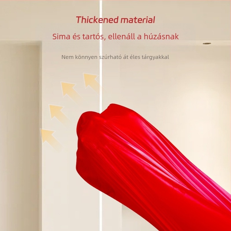 Húzózsinóros szemeteszsákok háztartási használatra, hordozható, vastagított, konyhai szemeteszsákok, szakadásmentes