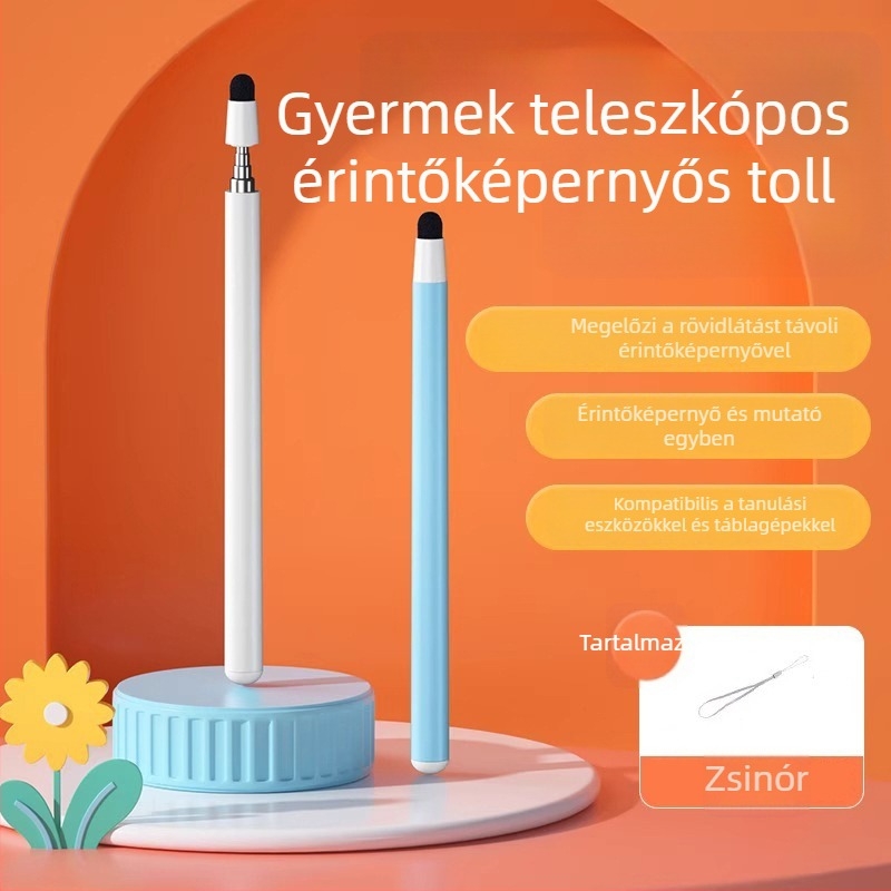 Kinyitható érintőképernyős toll gyerekeknek – olvasóbot és tanulási eszköz érintőképernyővel