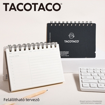 Maihe Tacotaco spirálos napi tervező notesz