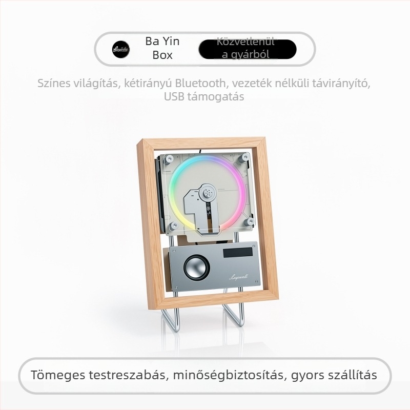 Bayin Box CD lejátszó, HiFi sztereó, multifunkcionális, Bluetooth kétirányú, USB lejátszás