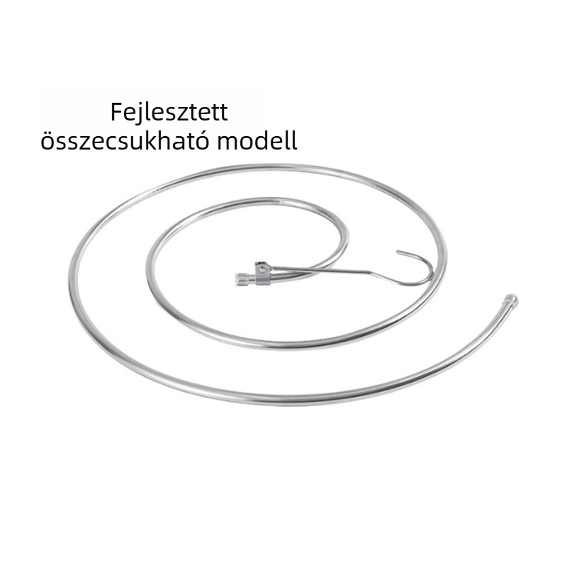 Spirális összecsukható szárítóállvány ágyneműkhöz és paplanokhoz, hordozható kollégiumi szobához
