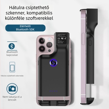 Hátsó klipszes Bluetooth 2D vonalkódolvasó – Mini vezeték nélküli készletnyilvántartó szkenner