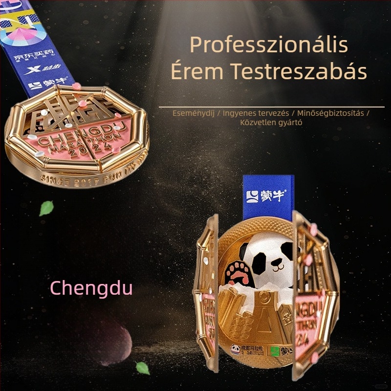 Fémmedálok – Személyre szabható maratoni medalok sporteseményekhez zománcfényezéssel