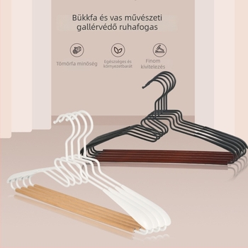 Felnőtt használatra készült bükkfa ruhakasztó, minimalist design, tömörfa ruhatartó, ruhaszárító