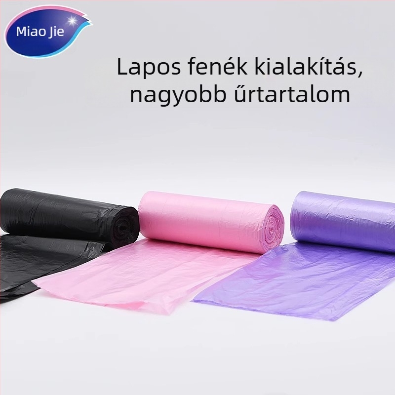 Miaojie Könnyen téphető szemeteszsákok, perforált, sík aljú, megerősített, promóciós csomag
