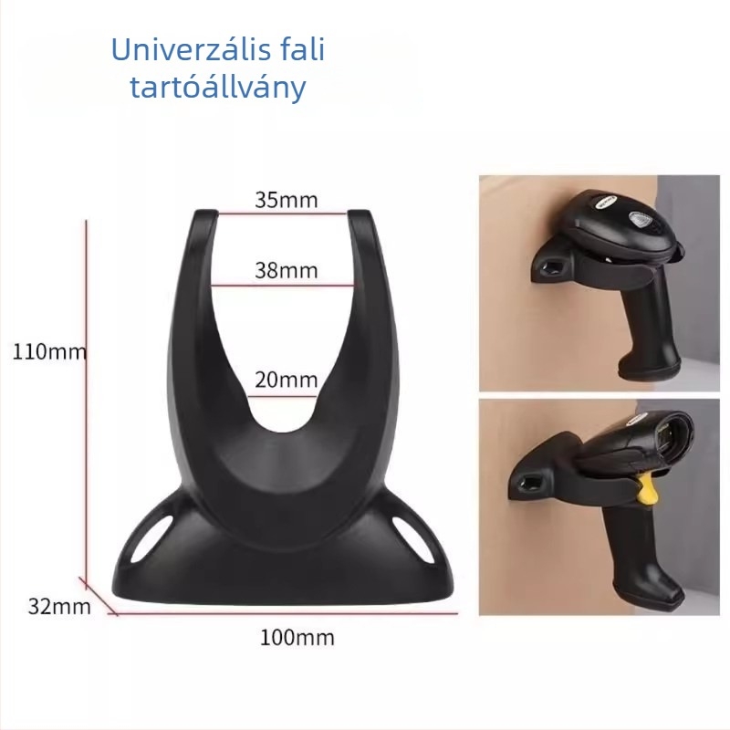 Fali tartó és szerelvénylemez univerzális vonalkód-olvasóhoz