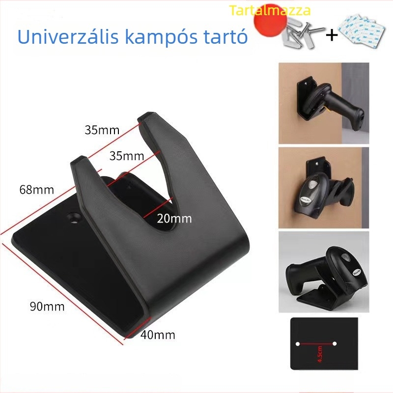 Fali tartó és szerelvénylemez univerzális vonalkód-olvasóhoz