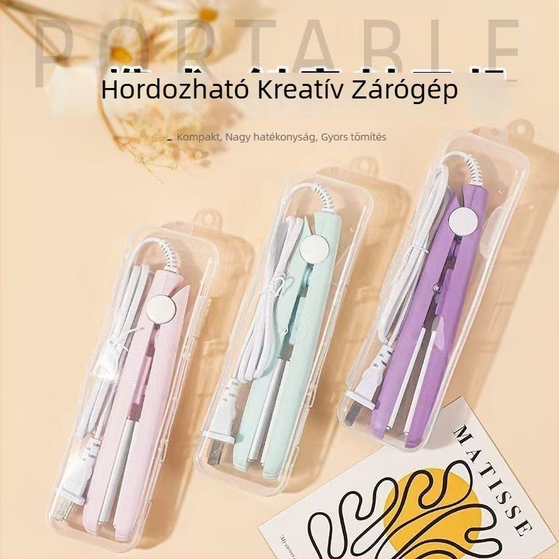 Mini záró készülék otthoni használatra, hordozható hőzáró készülék műanyag csomagolásokhoz