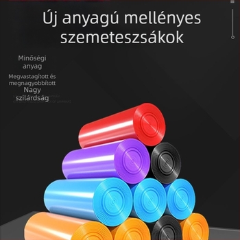 Libizheng Vastagított mellény-stílusú szemeteszsák, 5 tekercs, 45 x 62 cm, 100 db