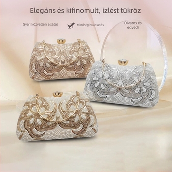 PU bőr esküvői és bankett clutch, elegáns négyszögletes kis táska estélyi ruhákhoz