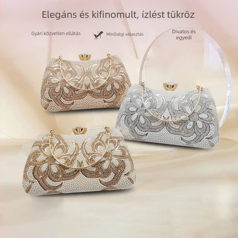 PU bőr esküvői és bankett clutch, elegáns négyszögletes kis táska estélyi ruhákhoz