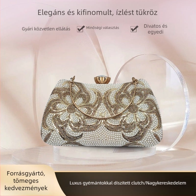PU bőr esküvői és bankett clutch, elegáns négyszögletes kis táska estélyi ruhákhoz