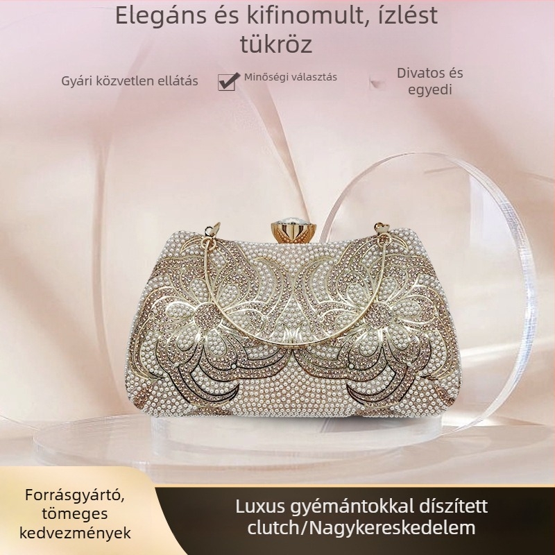 PU bőr esküvői és bankett clutch, elegáns négyszögletes kis táska estélyi ruhákhoz