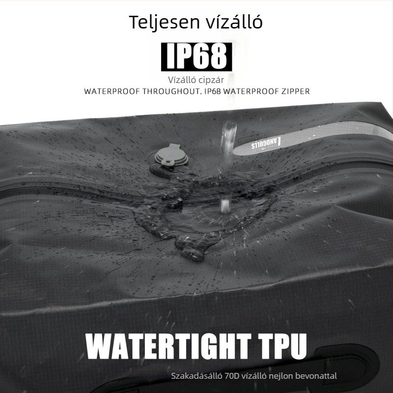 Pumpa nélküli légmentesen záródó kompressziós táska utazási ruhákhoz, nedvességálló, hordozható tároló