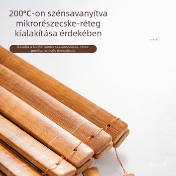 Penészmentes karbonizált bambusz nadrághordó, vastag keresztszerű csipeszekkel a szárításhoz, biztonságos tárolás selyem ruhák számára