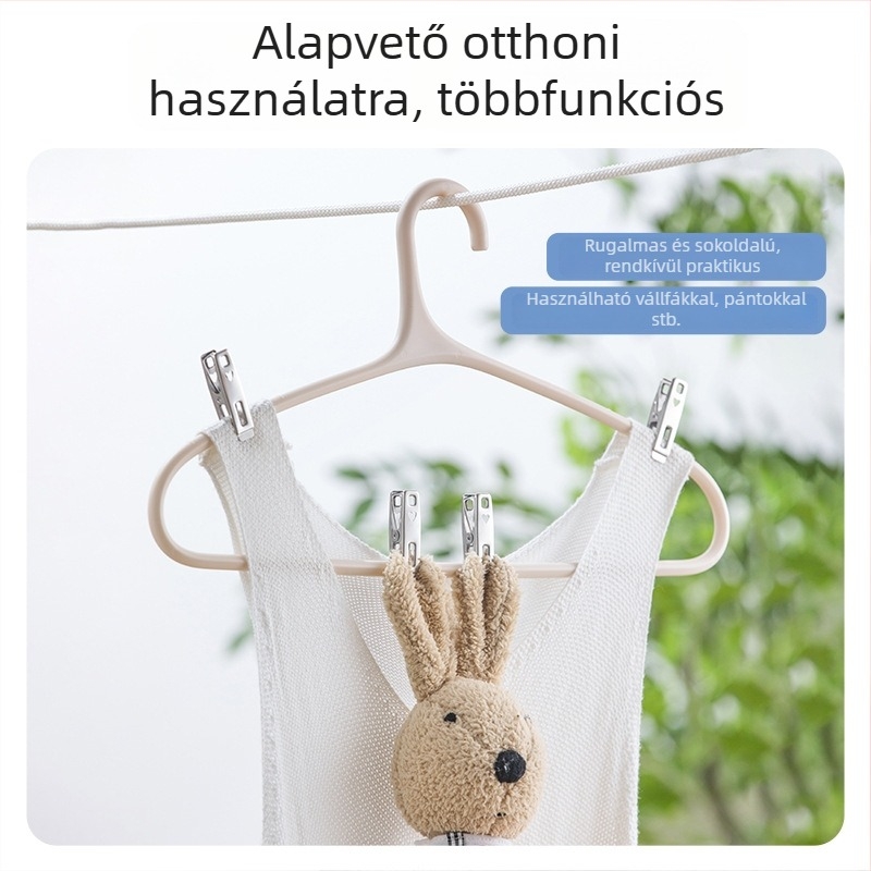 Camellia rozsdamentes acél ruhacsipesz – multifunkcionális, szélvédett rögzítő ruhákhoz, paplanokhoz és zoknikhoz; lenyomat nélkül, erős babáknak és felnőtteknek