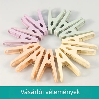 Háztartási műanyag ruhacsipeszek, tartósak, kis méretűek, szélállóak, ruhák és törölközők rögzítéséhez