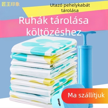 Ruhák és paplanok tárolására szolgáló vákuumos tömítő tasakok, XL méret, háztartási használatra