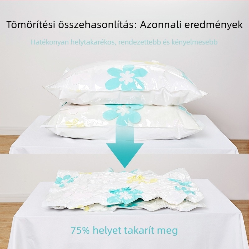 Ruhák és paplanok tárolására szolgáló vákuumos tömítő tasakok, XL méret, háztartási használatra