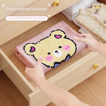 Nagy kapacitású nem szőtt quilt tároló táska, kocka alakú