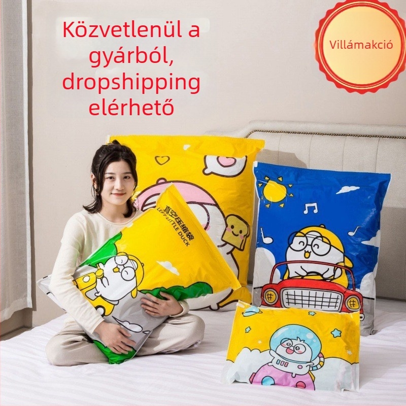 AB sorozat – Nagy méretű paplan és pehelydzseki vákuum tárolózsák készlet utazásokhoz