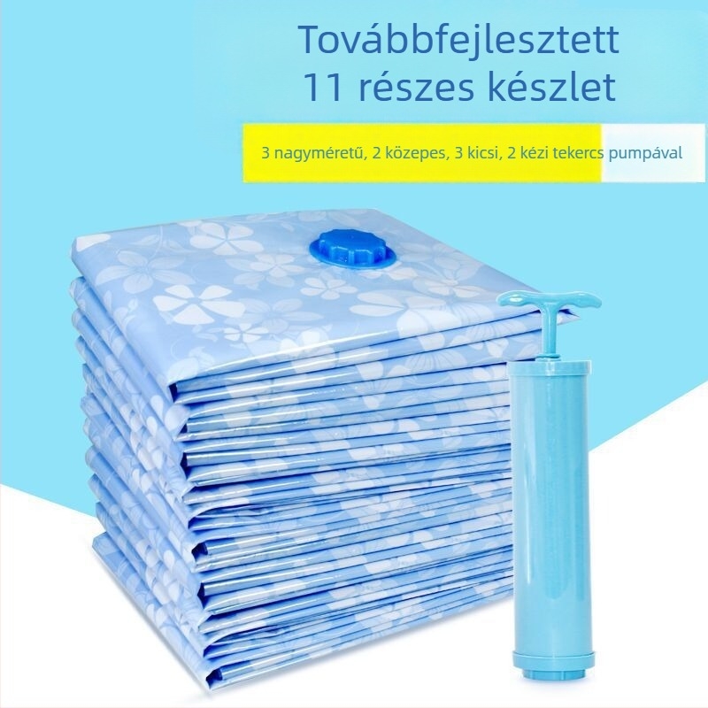 Szelepes vákuum-tömörítő tasak ruhák és takarók tárolására