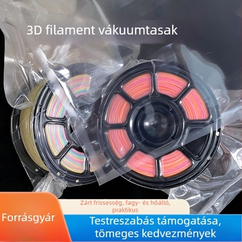 3D nyomtatáshoz készült vákuummal záródó csomagolási zacskó – porálló, vákuumos tömörített tárolás, átlátszó, testreszabható
