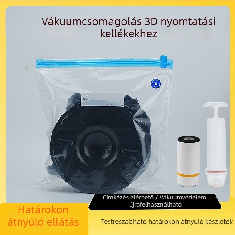 3D nyomtatáshoz való filament vákuumtasak – por- és nedvességálló, sűrített tárolás