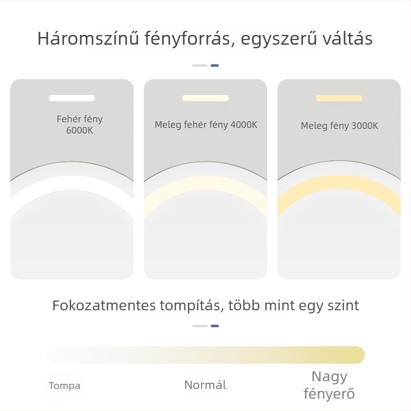 LED sminktükör, nagy kör alakú asztali tükör beépített világítással, testreszabható