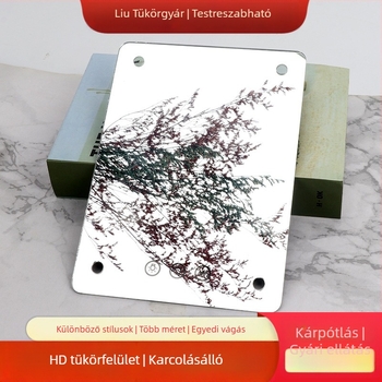 Perforált LED üveglencse smink-tükrökhöz és lámpához, négyszögletes-trapéz alakú üvegdarab