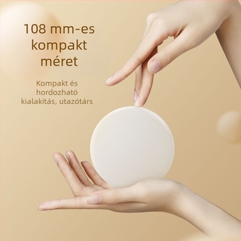 LED világítással ellátott hordozható sminktükör, kétoldalas, összecsukható, kézben tartható