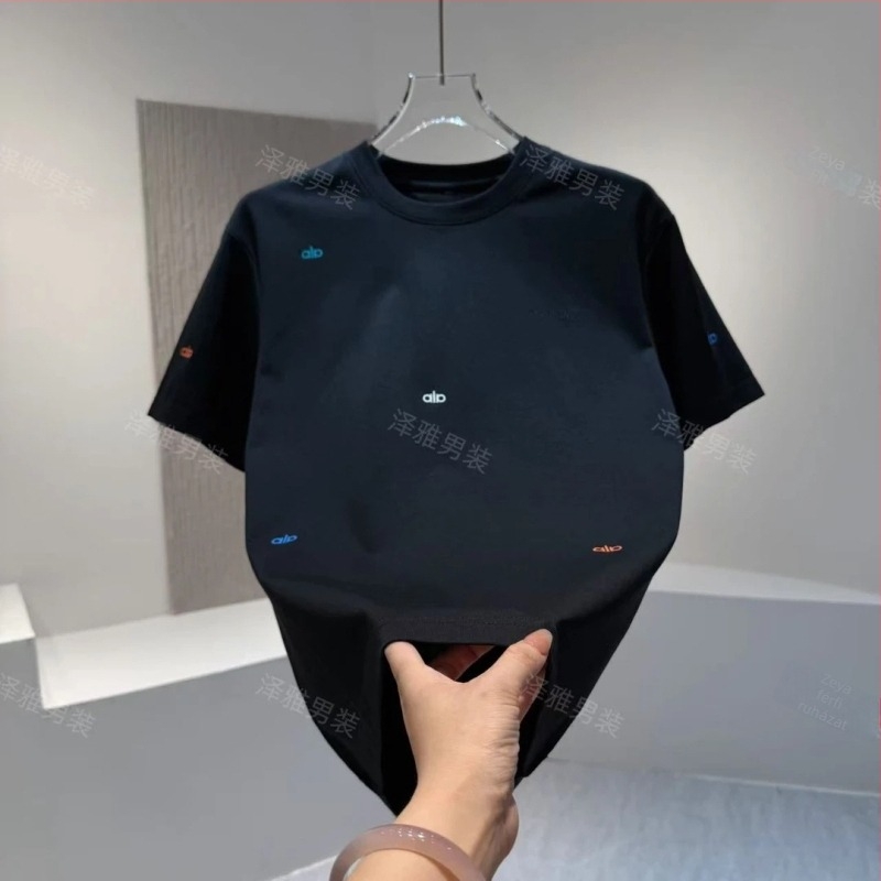Nyári koreai stílusú férfi rövid ujjú T-shirt betűgrafikával, minimalist és stílusos
