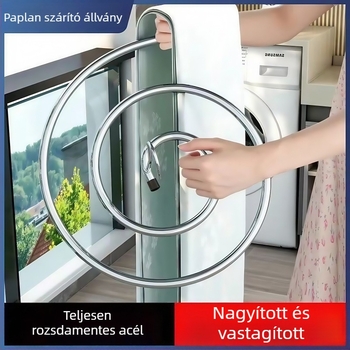 Spirál erkélyi ruhaszárító, multifunkcionális otthoni spirál ruhaszárító állvány, kör alakú