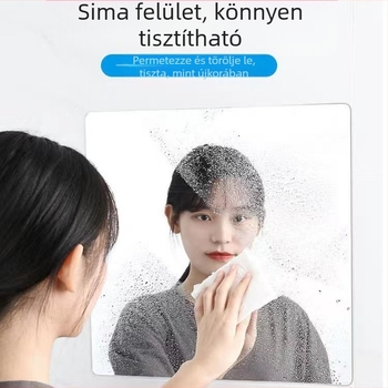Akril sminktükör, fúrás nélküli telepítés, hálószoba, kollégium és fürdőszoba számára, ragasztós, moduláris kialakítás