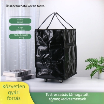 Hordozható, nagy kapacitású, vízálló bevásárlótáska háztartási tároláshoz