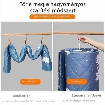 Rozsdamentes acél spirálisan forgó ruhaszárító állvány erkélyre, otthoni használatra, nagy kör alakú