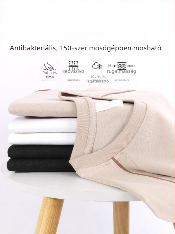Sorona hűsítő Raglán rövidujjú férfi póló, nyár, nehéz és merev Ice Silk anyag, utcai stílus